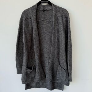 Eileen Fisher Wool/ Alpaca/ Silk Blend Cardigan Sweater size XS Grey